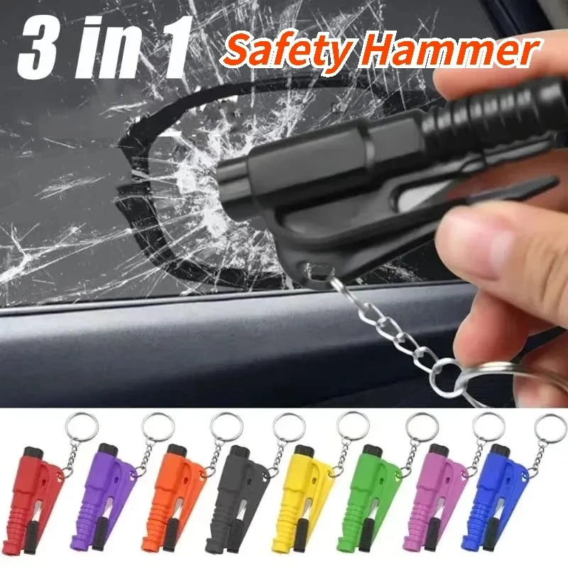 Rescue Rope Throw - Мини-молоток-брелок для экстренного выхода из автомобиля,