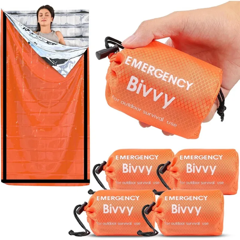 Bivy Bag Emergency - Аварийный спальный мешок-одеяло из термоизоляционного майлара,