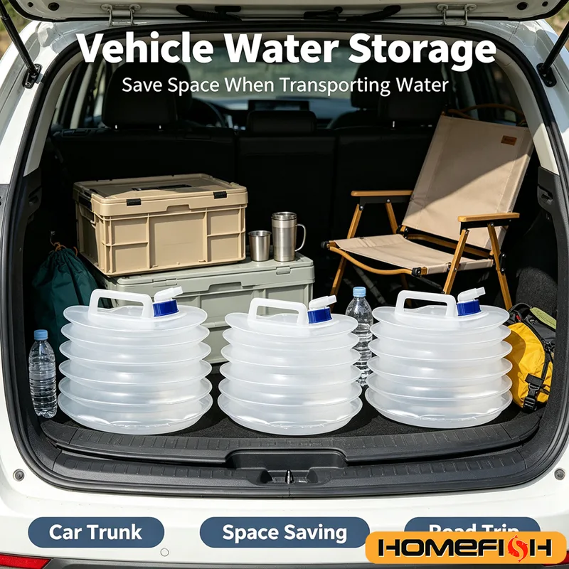 Water Bag Collapsible - Портативное складное ведро для хранения воды