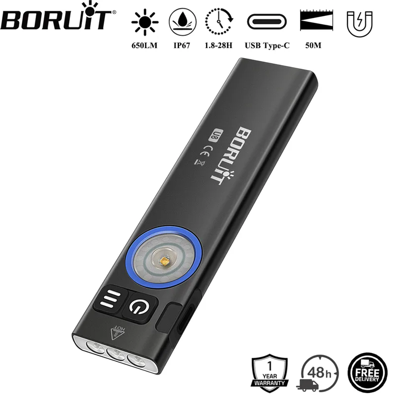 Fishing Kit Compact - BORUiT U8 650LM EDC светодиодный фонарик