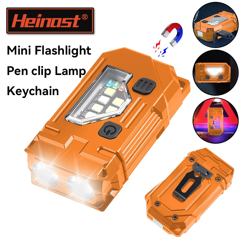 Fishing Kit Compact - Мини-брелок EDC фонарик перезаряжаемый магнитный фонарик