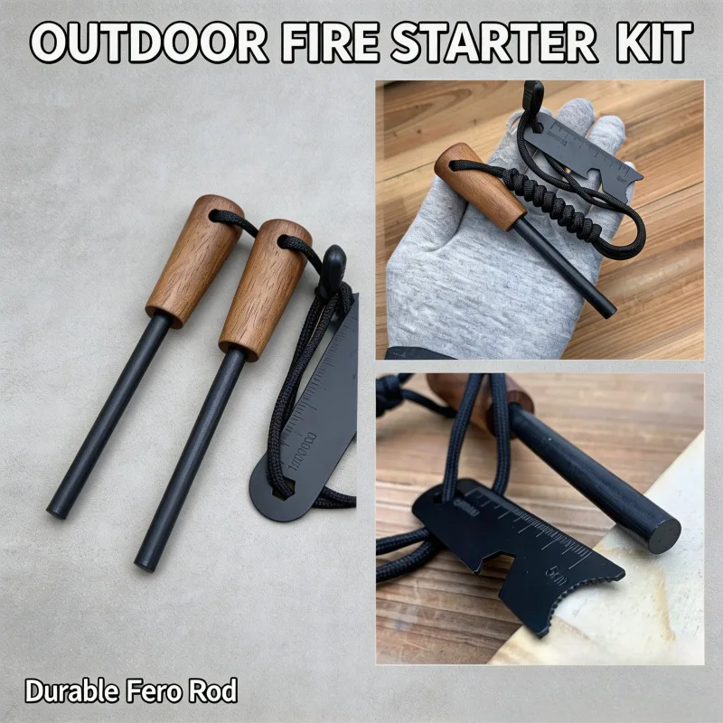 Magnesium Fire Starter - Набор для розжига огня 2-в-1 из