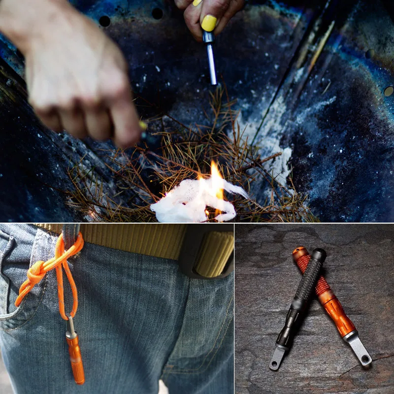 Magnesium Fire Starter - Уличный кремневый и стальной водонепроницаемый аварийный