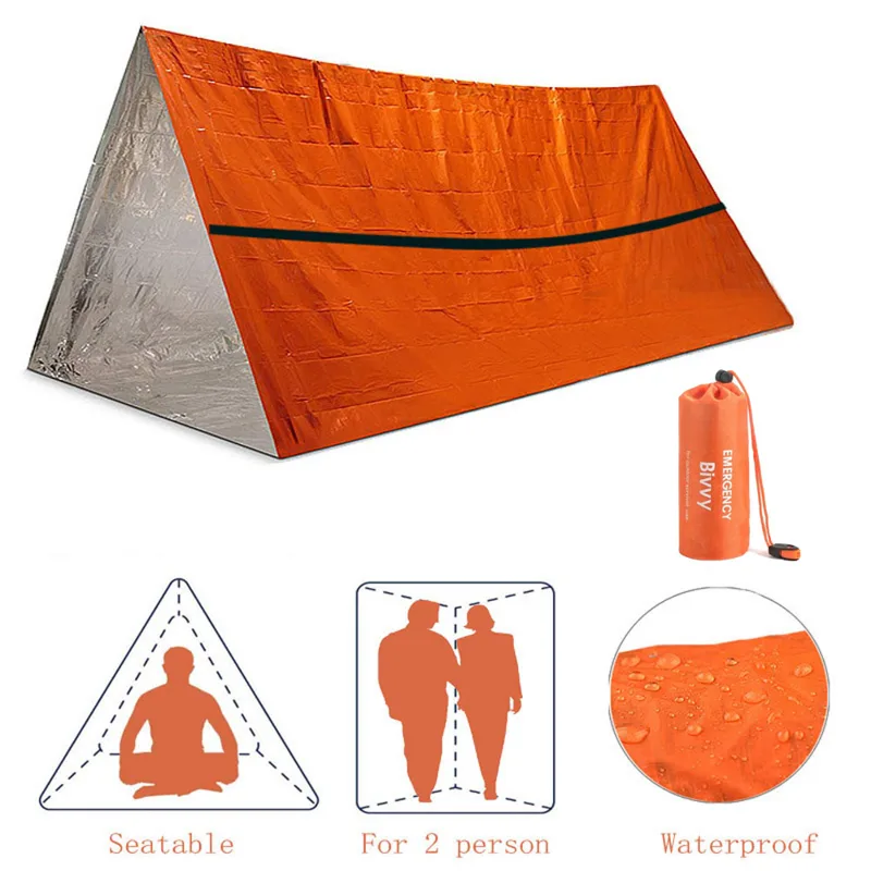 Bivy Bag Emergency - 2-местное аварийное укрытие Bivy, комплект палатки