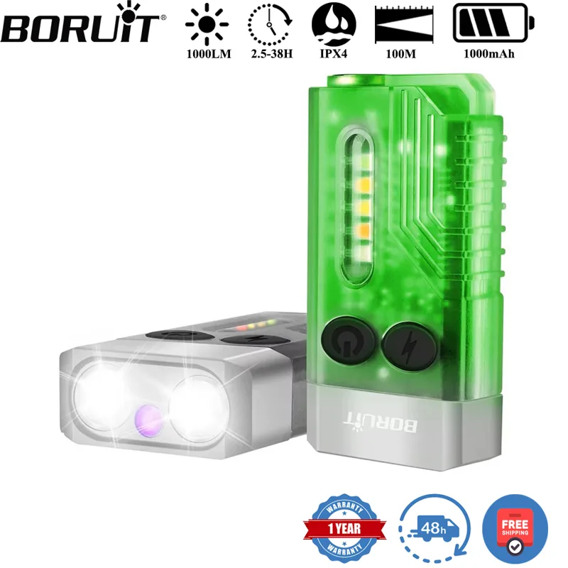 Fishing Kit Compact - Брелок BORUiT V10, УФ-светодиодный флуоресцентный фонарик