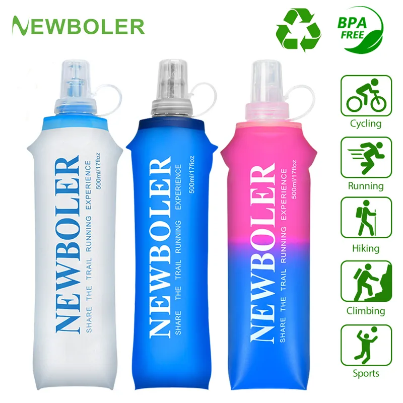 Water Bag Collapsible - NEWBOLER бутылка для воды складная мягкая