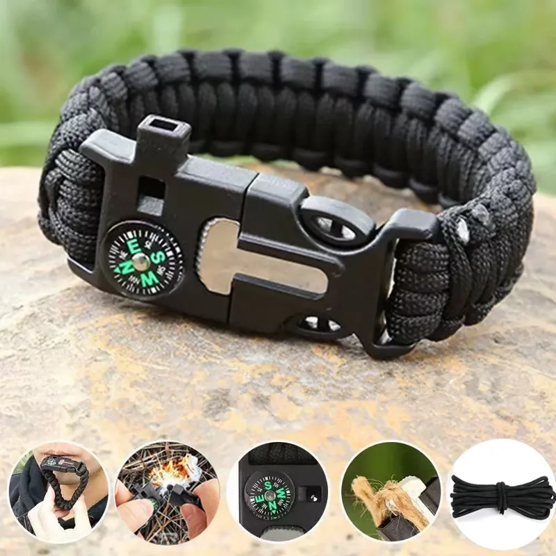 Fire Starting Kit - Браслет-компас «пять в одном» с крестообразным