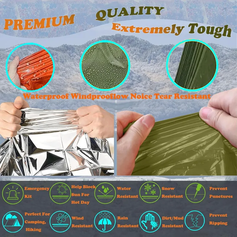 Плащ для кемпинга, водонепрони – обзор и цена Survival Blanket Reflective