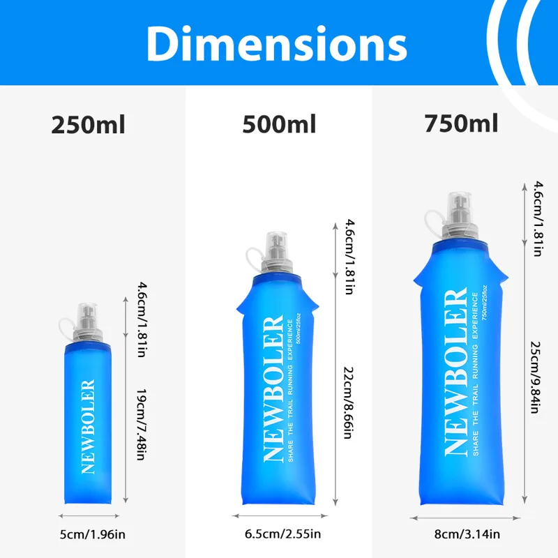 Бутылка для воды 250/500/750 м – обзор и цена Water Bag Collapsible