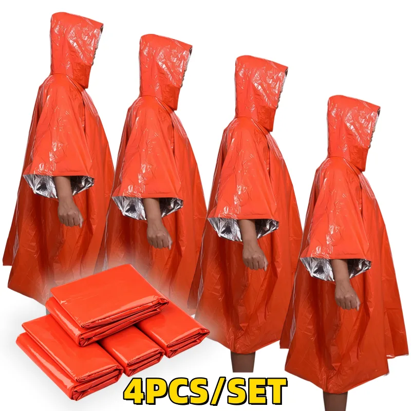 1 шт./2 шт./4 шт. Аварийное до – обзор и цена Emergency Poncho Rain
