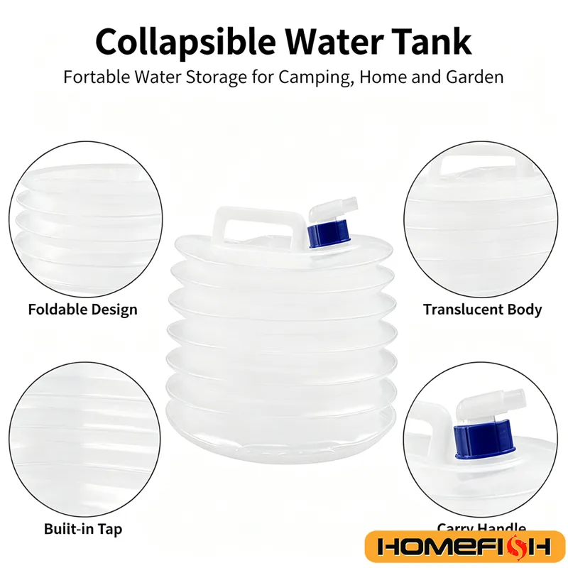 Портативное складное ведро для – обзор и цена Water Bag Collapsible