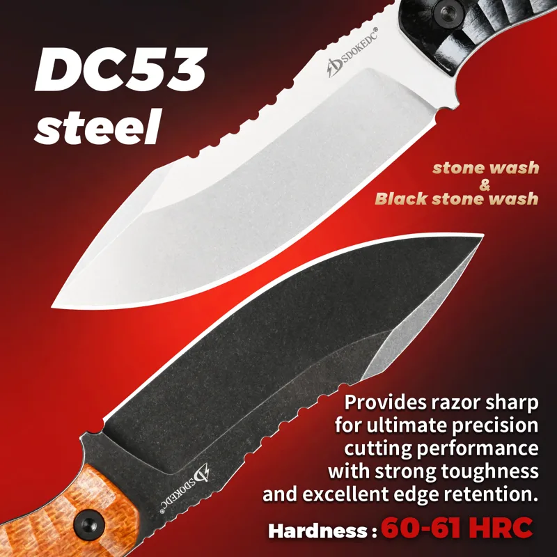 Универсальный нож SDOKEDC DC53 – обзор и цена Bushcraft Knife Fixed