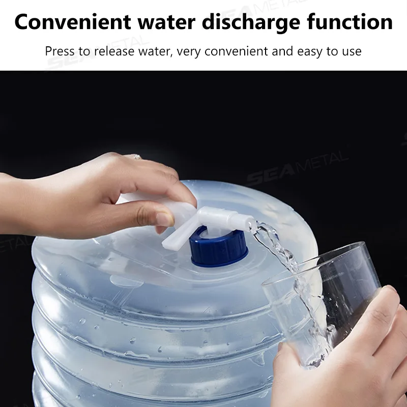 Складное ведро SEAMETAL 5-15 л – обзор и цена Water Bag Collapsible