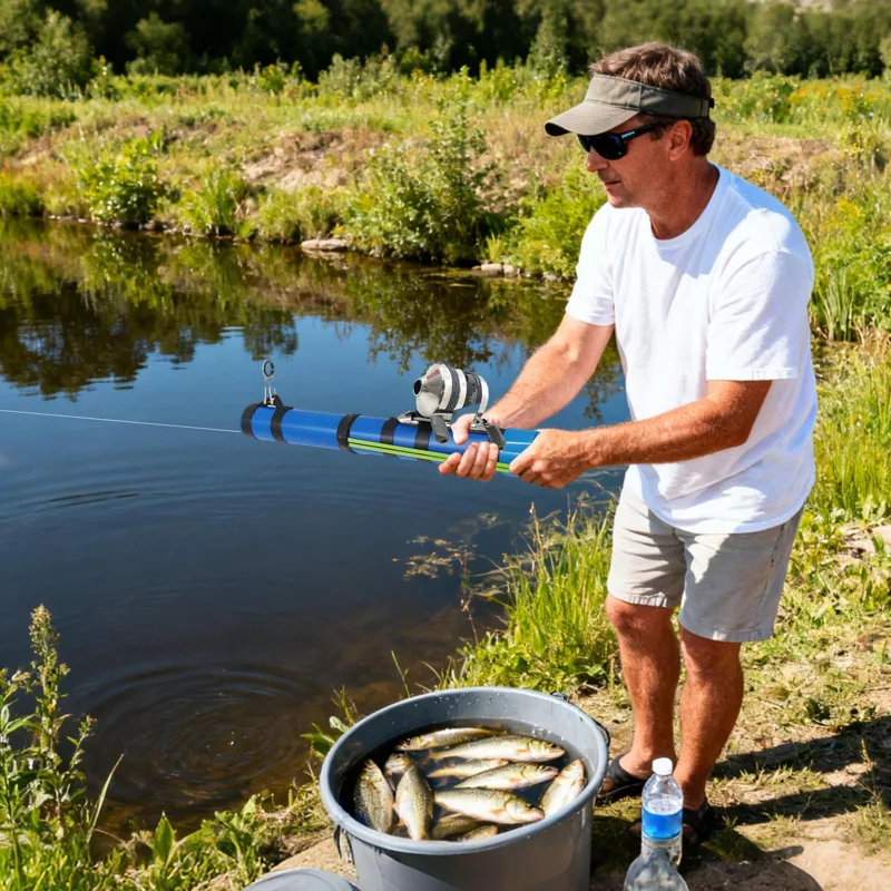 Рыболовная удочка, рогатка, ко – обзор и цена Fishing Kit Compact