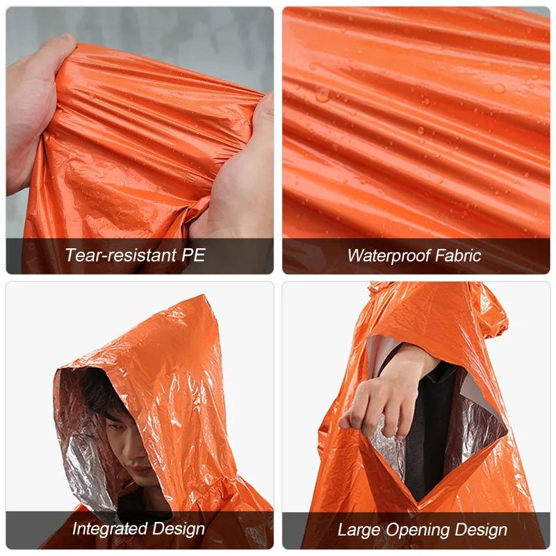Трехфункциональный термо-дожде – обзор и цена Emergency Poncho Rain