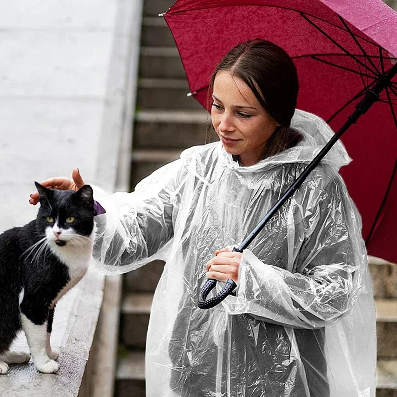 Одноразовый водонепроницаемый  – обзор и цена Emergency Poncho Rain