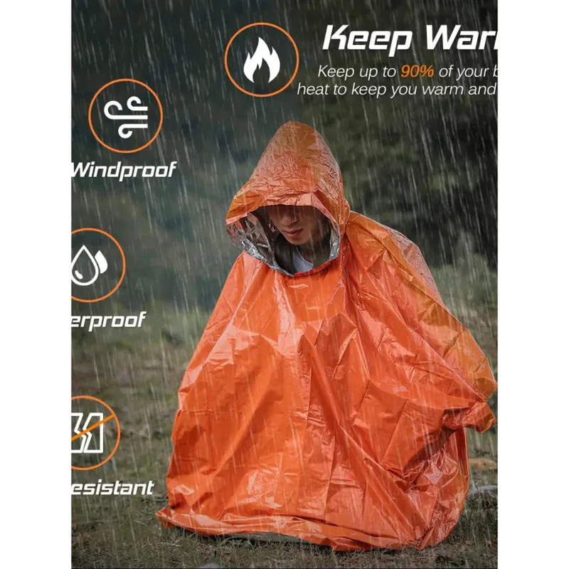 Аварийное пончо от дождя, терм – обзор и цена Bivy Bag Emergency