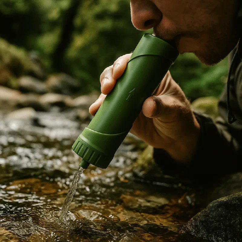 Портативный мини-фильтр для во – обзор и цена Water Purification Straw