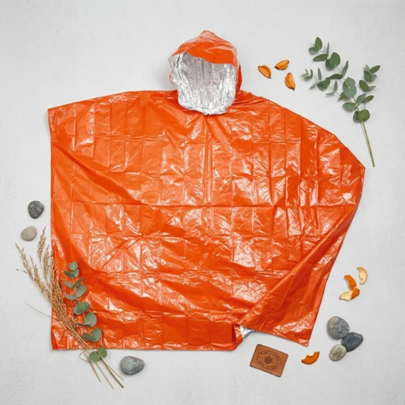 Компактный дождевик-пончо с ка – обзор и цена Emergency Poncho Rain