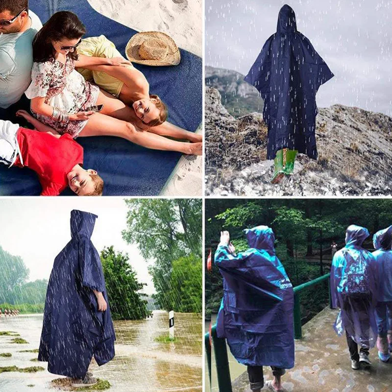 Сверхмощное пончо от дождя для – обзор и цена Emergency Poncho Rain