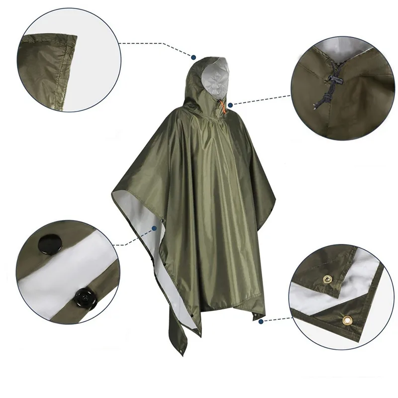 Сверхмощное пончо от дождя для – обзор и цена Emergency Poncho Rain