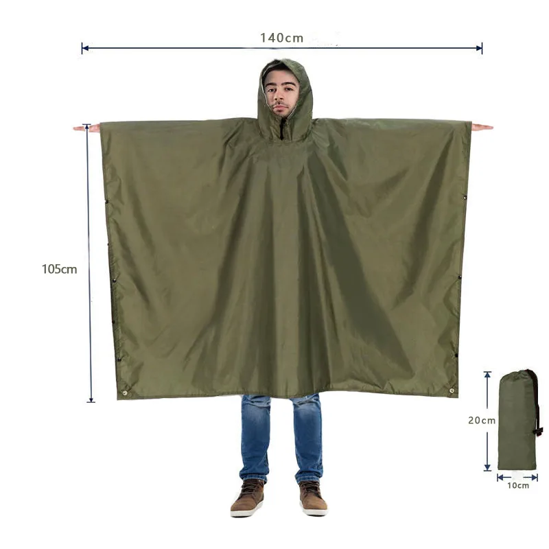 Сверхмощное пончо от дождя для – обзор и цена Emergency Poncho Rain