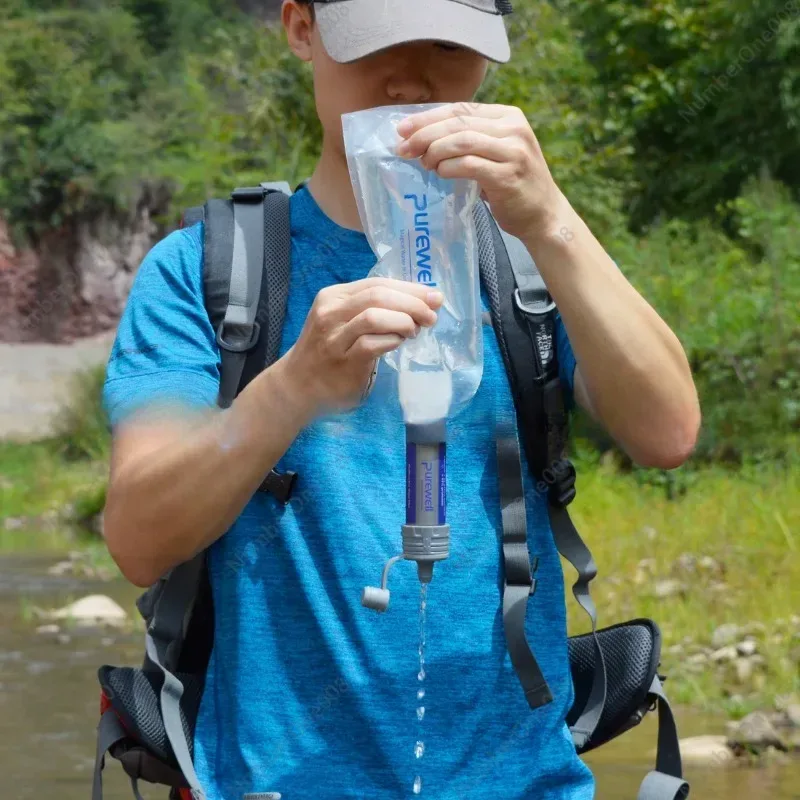 Портативный фильтр для воды с  – обзор и цена Water Purification Straw