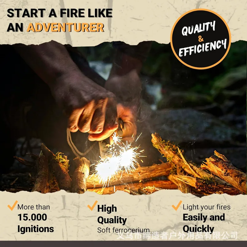 Портативный походный огнивенны – обзор и цена Magnesium Fire Starter