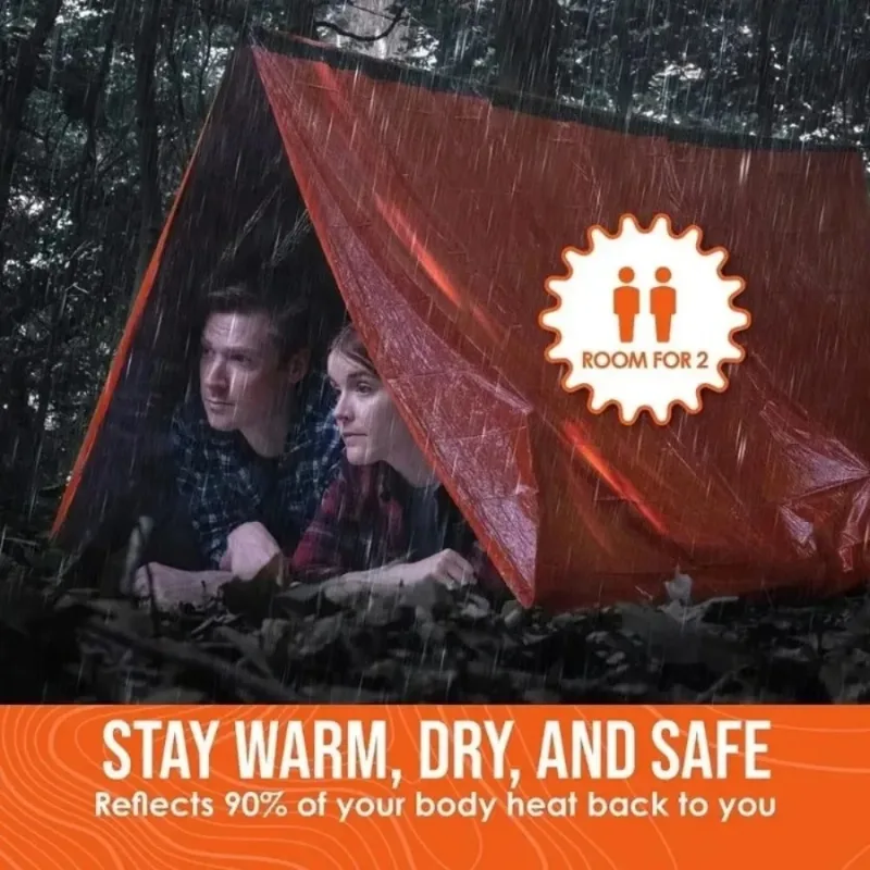 1 шт. аварийный спальный мешок – обзор и цена Emergency Mylar Tent