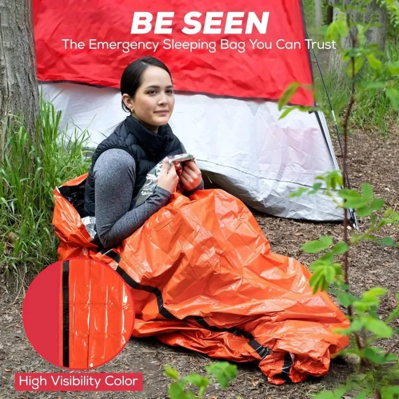 1 шт. аварийный спальный мешок – обзор и цена Emergency Mylar Tent