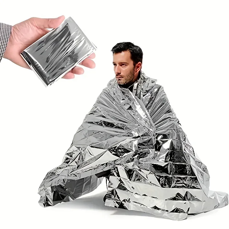 1 шт., портативное одеяло для  – обзор и цена Survival Blanket Reflective