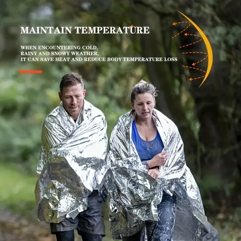 1 шт., портативное одеяло для  – обзор и цена Survival Blanket Reflective