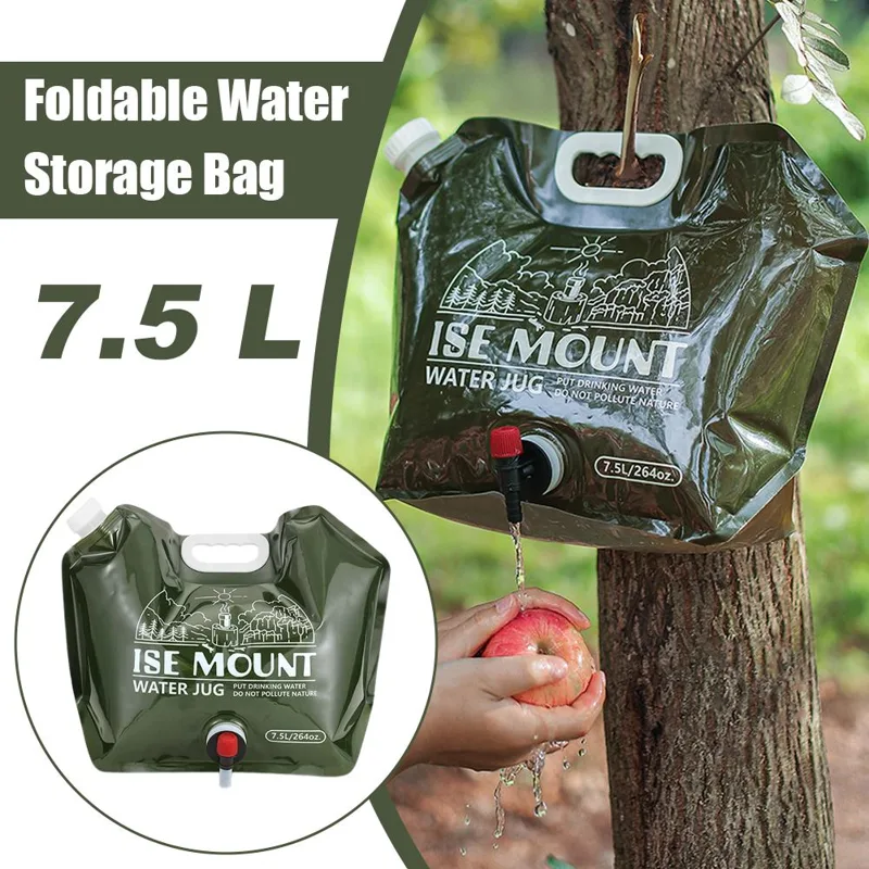 8-литровый складной контейнер  – обзор и цена Water Bag Collapsible