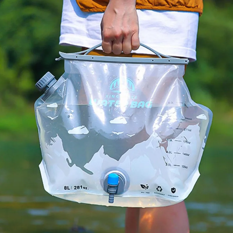 8-литровый складной контейнер  – обзор и цена Water Bag Collapsible