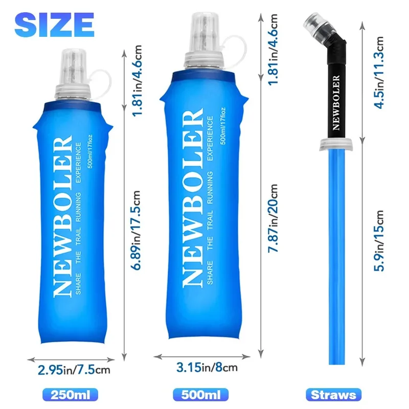 NEWBOLER 250 мл 500 мл бутылка – обзор и цена Water Bag Collapsible