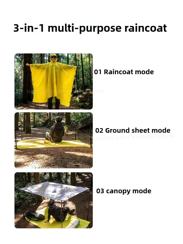15D/210T плащ, водонепроницаем – обзор и цена Emergency Poncho Rain